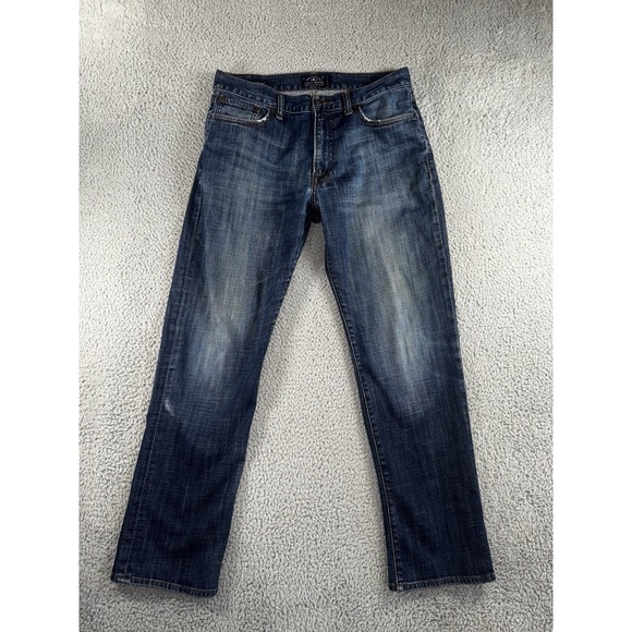 Lucky Brand Jeans Men 32x32 363 Vintage Straight Whiskered Dark Wash Denim Pants - Picture 1 of 10